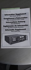 TEAC  C-1 CASSETTE DECK INSTRUCTORS MANUAL