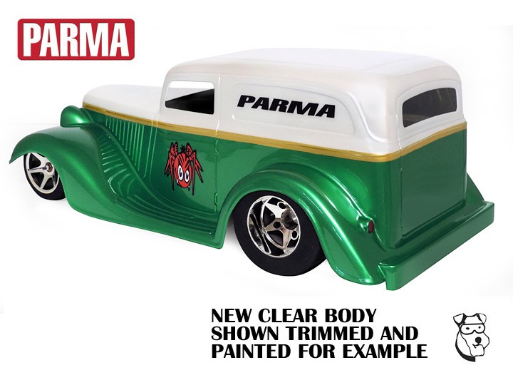 10259 - 1/10 PARMA '34 Ford SEDAN DELIVERY - Clear .040” RC Body