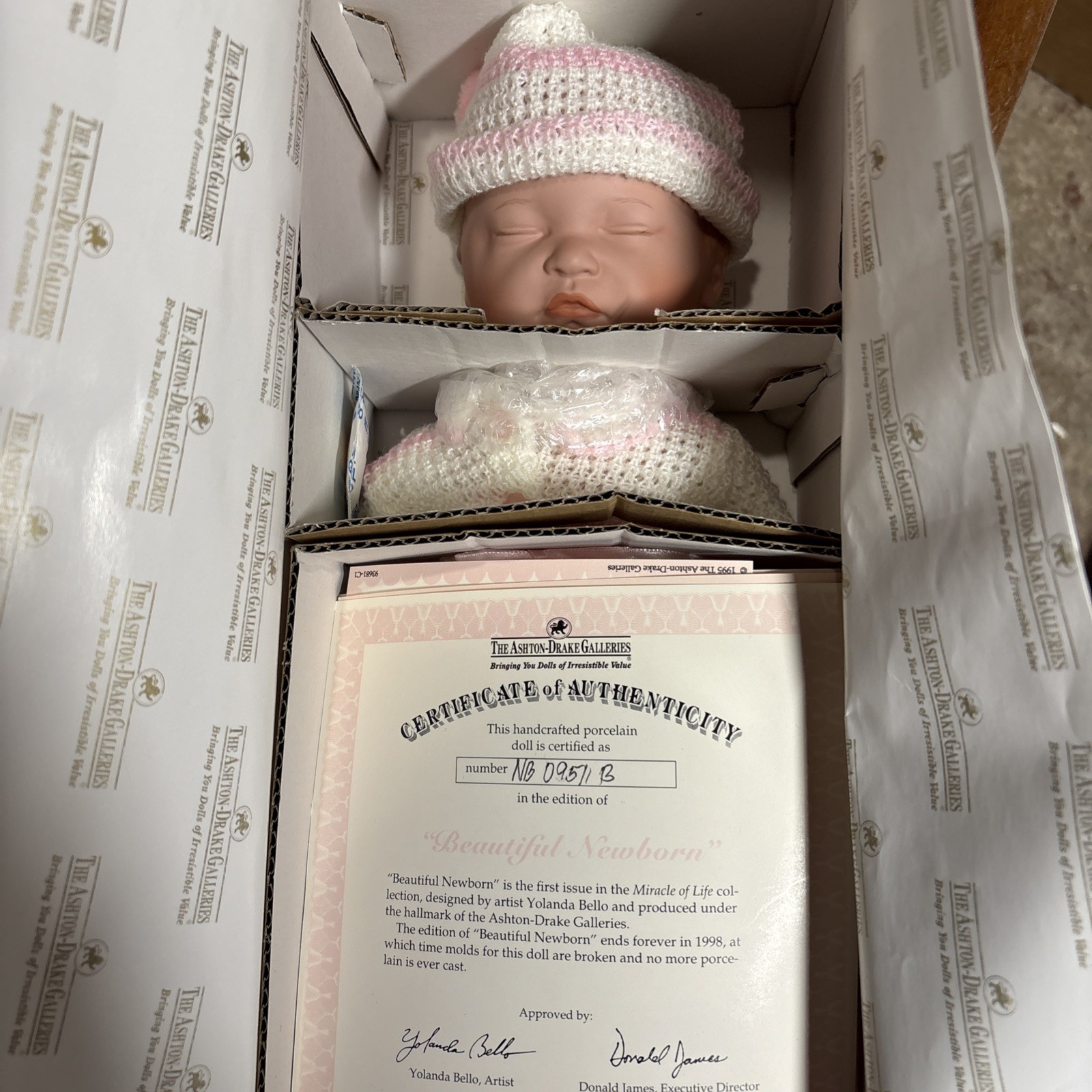 The Ashton-Drake Galleries. &ldquo;Beautiful Newborn&rdquo; 93681