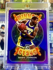 2021 Panini Magic Johnson - Purple Holo Prizm Insert - Los Angeles Lakers