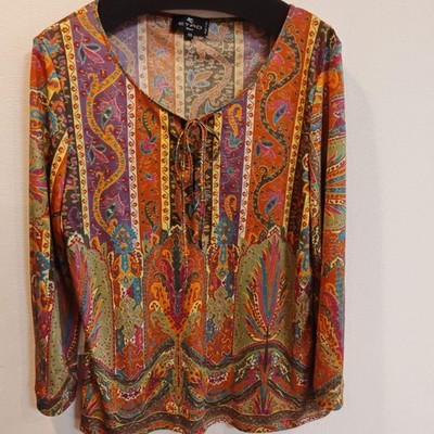 Etro Cut And Sew 48 Large Size Women Rare Luxury Designer Model Limited Edition