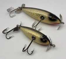 A Pair Of Shur Strike/Creek Chub Injured Minnows, Very Nice! Must See!