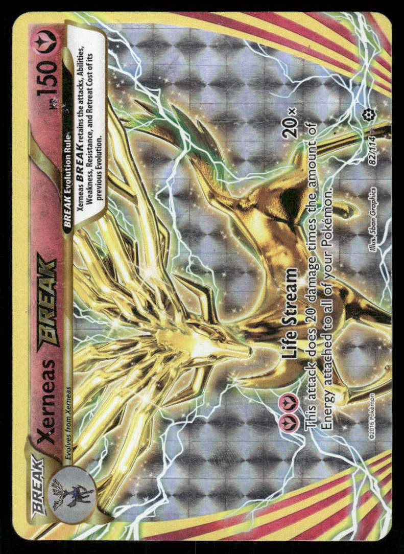 Pokemon Xerneas BREAK 82/114 Steam Siege Holo BREAK Rare MP