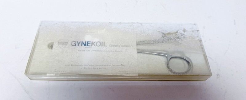 Gynekoil Clipping Scissors Vintage 1980's by Ortho Pharmaceuticals