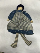 Vintage Americana Folk Art Doll Country Raggedy Doll Farm House Doll
