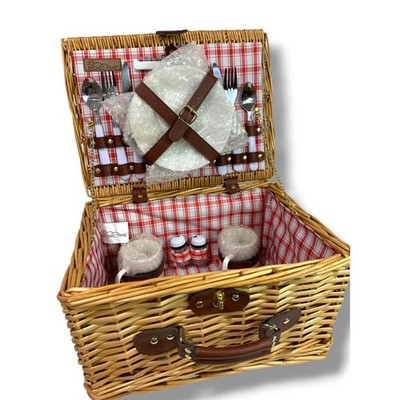 Picnic Time New Catalina Picnic Basket Lined Accessories 14''l x 8''h x 11''w