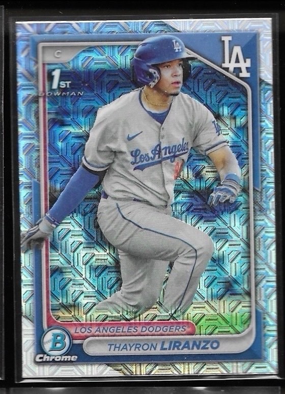 2024 Bowman Chrome Baseball Thayron Liranzo Mega Box Mojo Refractor 1st Dodgers