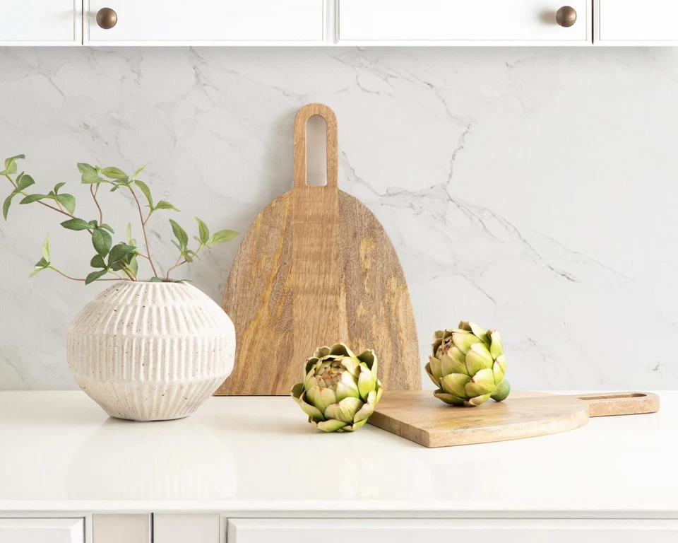 Staven Transitional Two-Piece Serving Boards Set, 14 x 10, Set of 2, Natural ... - Image 4 of 4