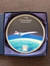 British Airways Concorde Keramik Wandteller Bradford Exchange Limited Edition
