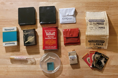cigarette memorabilia Vintage Cigarette Memorabilia, Tins, Pocket Ashtrays, Game, Playing Cards &  More