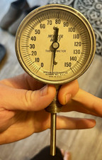 Moeller Bimetal Dial Thermometer Temperature Gauge 0-150 Stainless Industrial