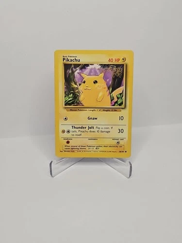 New ListingPikachu 58/102 Stamped PokeTour 1999 Black Star Promo WOTC Pokemon Card