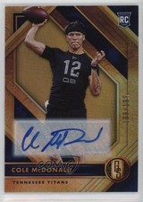 2020 Panini Gold Standard Rookies Auto 109/199 Cole McDonald #191 Auto 3hd