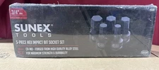 Sunex 5pc 3/4" Drive SAE Hex Impact Set 3/4” - 1-1/4” 4506 NEW