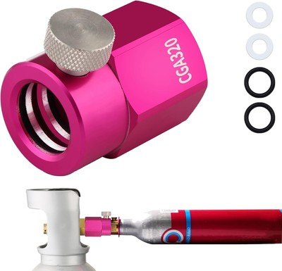 #ad Quick Connect CO2 Refill Adapter for Soda Maker Pink CO2 Cylinder CGA320 CO2... $30.99