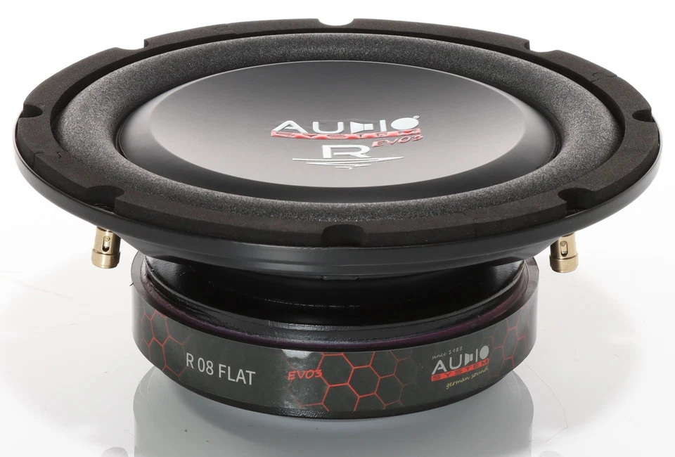AUDIO SYSTEM R-08 Flat EVO3 D4 20cm Subwoofer 275 Watt Auto Woofer 8" Radion - Bild 2 von 4