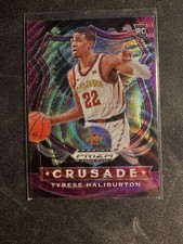 2020 Panini Draft Picks Tyrese Haliburton Purple Wave Prizm RC - Crusade