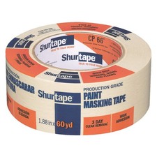SHURTAPE CP 066 Masking Tape,1 7/8" W,60 yd L,Tan 36NH77