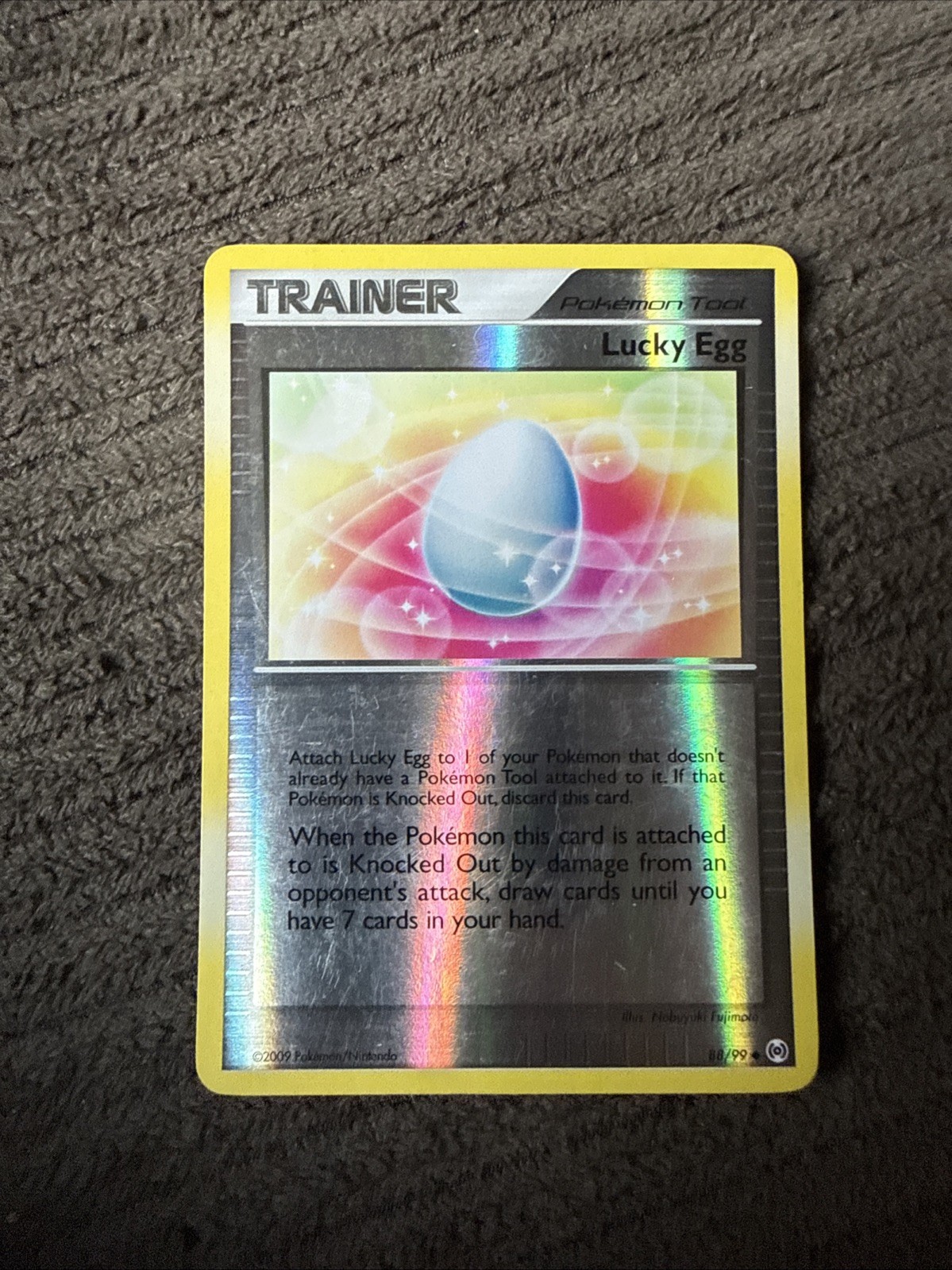 Lucky Egg 88/99 Uncommon Arceus Pokemon Reverse Holo Lightly Played