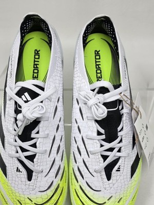 Adidas Predator Elite SG Cleats White/Black/Lemon JI1067 Mens Size 6.5/Women 7.5 Adidas Predator Elite SG Cleats White/Black/Lemon JI1067  main image 3