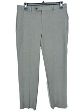 Michael Kors Dress Pants Mens Size 34x32 Gray Solid Classic Fit Marvin