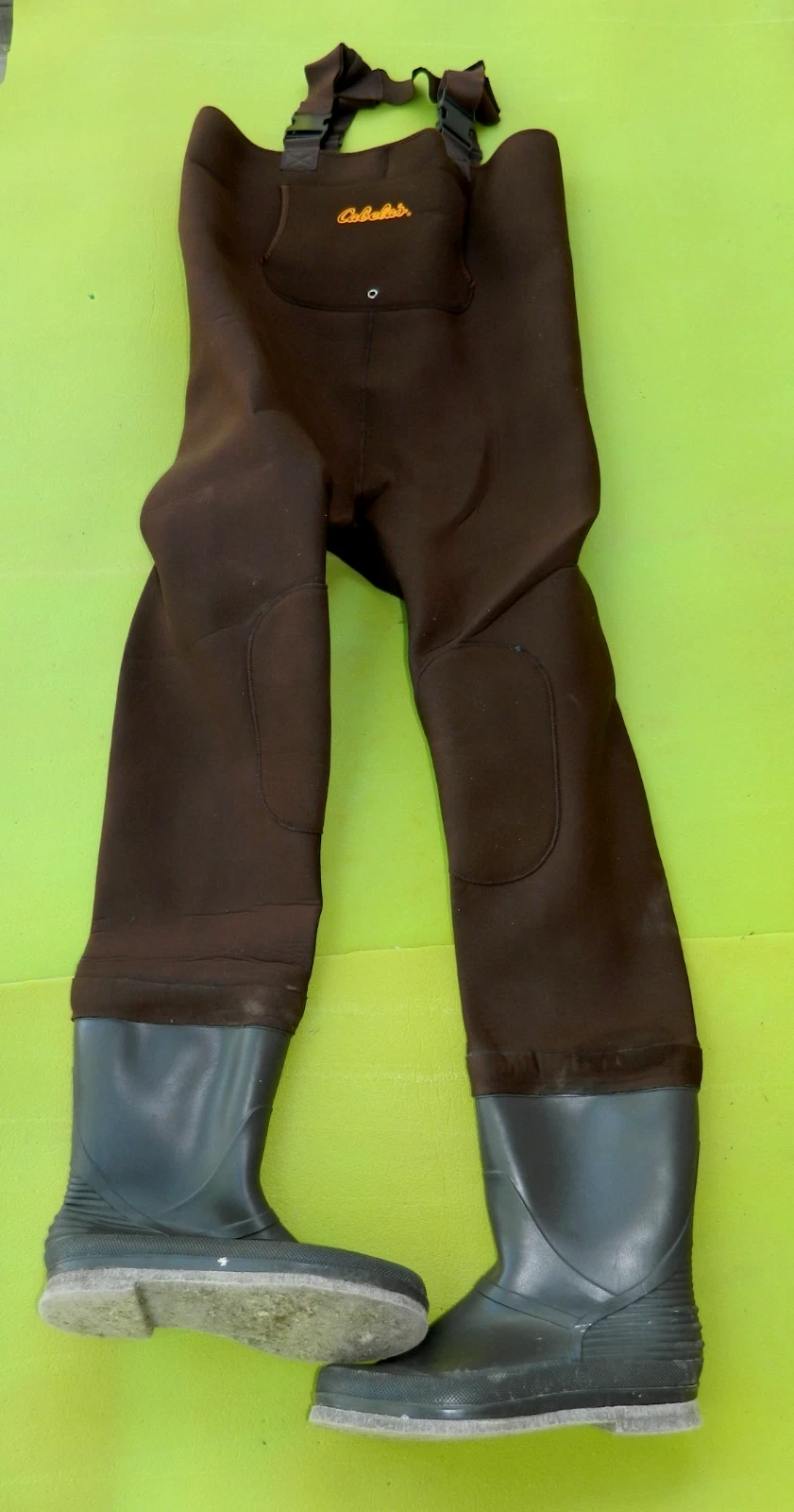 Cabela's Classic Series Neoprene Felt Sole Boot Waders Men's Size 13 - Brown