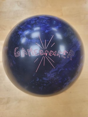REFURBISHED EBONITE GAME BREAKER FULLY PLUGGED, AND RESURFACED 16 LBS.