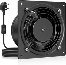 HG Power 150mm Kitchen Extractor Fan, 6 Inch Quiet Wall 150 mm, B-black