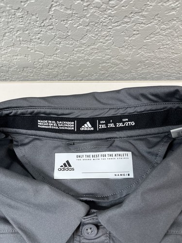 Gray adidas KU Kansas Jayhawks Polo Shirt Men's XXL 2XL - Bild 5 von 8