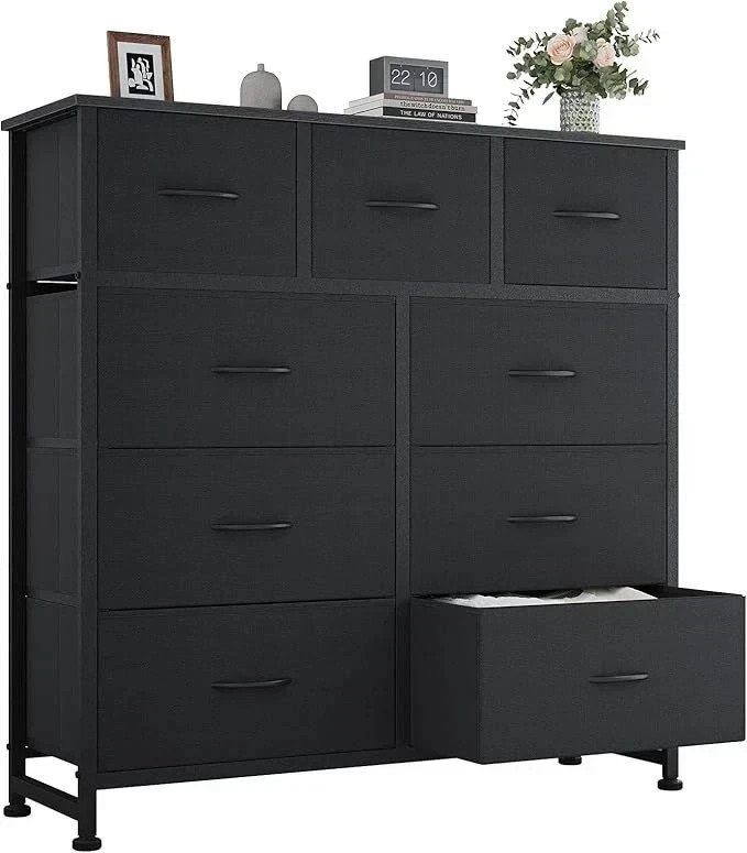 Comoda De Madera Cajoneras para Ropa Ropero Con 9 Cajones Muebles Cuarto Grande