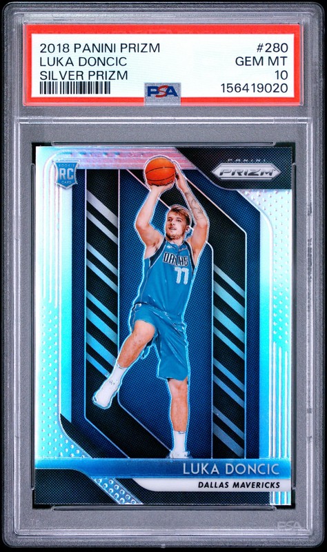 PSA 10 2018 Panini Prizm Luka Doncic Silver Rookie RC #280