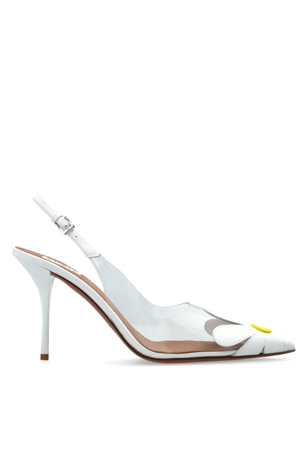 Alaïa White Le Coeur 100mm Slingback Pumps New & Authentic