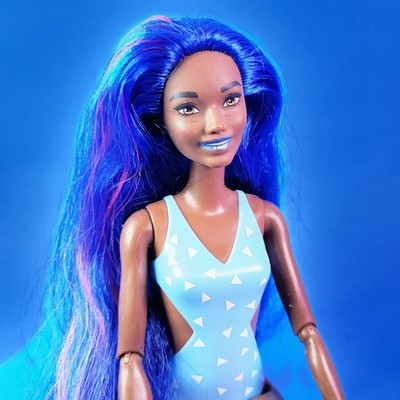 Barbie Pop Reveal Fruit Punch Doll 2023 AA Molded Swimsuit Some Articulation