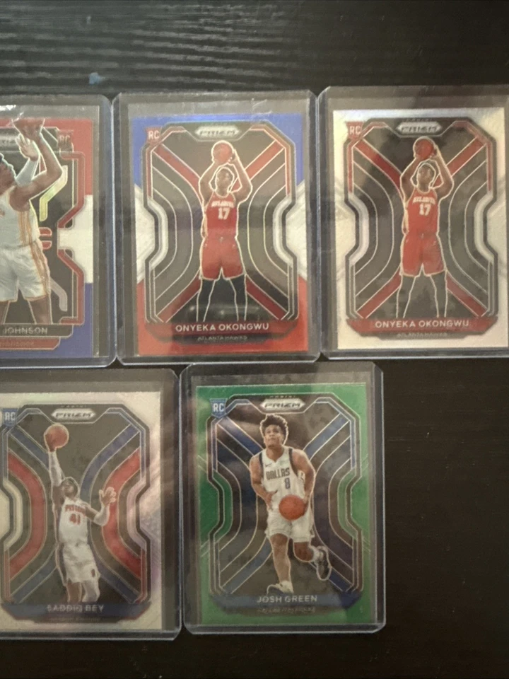 NBA Prizm Rookie Lot - Edwards / 35, Johnson RWB, Okongwu Silver/RWB, And More - Image 3 of 4