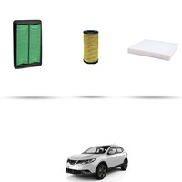 Hoffcar Wartungsset - 3 Filter Kompatibel Mit Nissan Qashqai II (J11E) 1.5 Dc