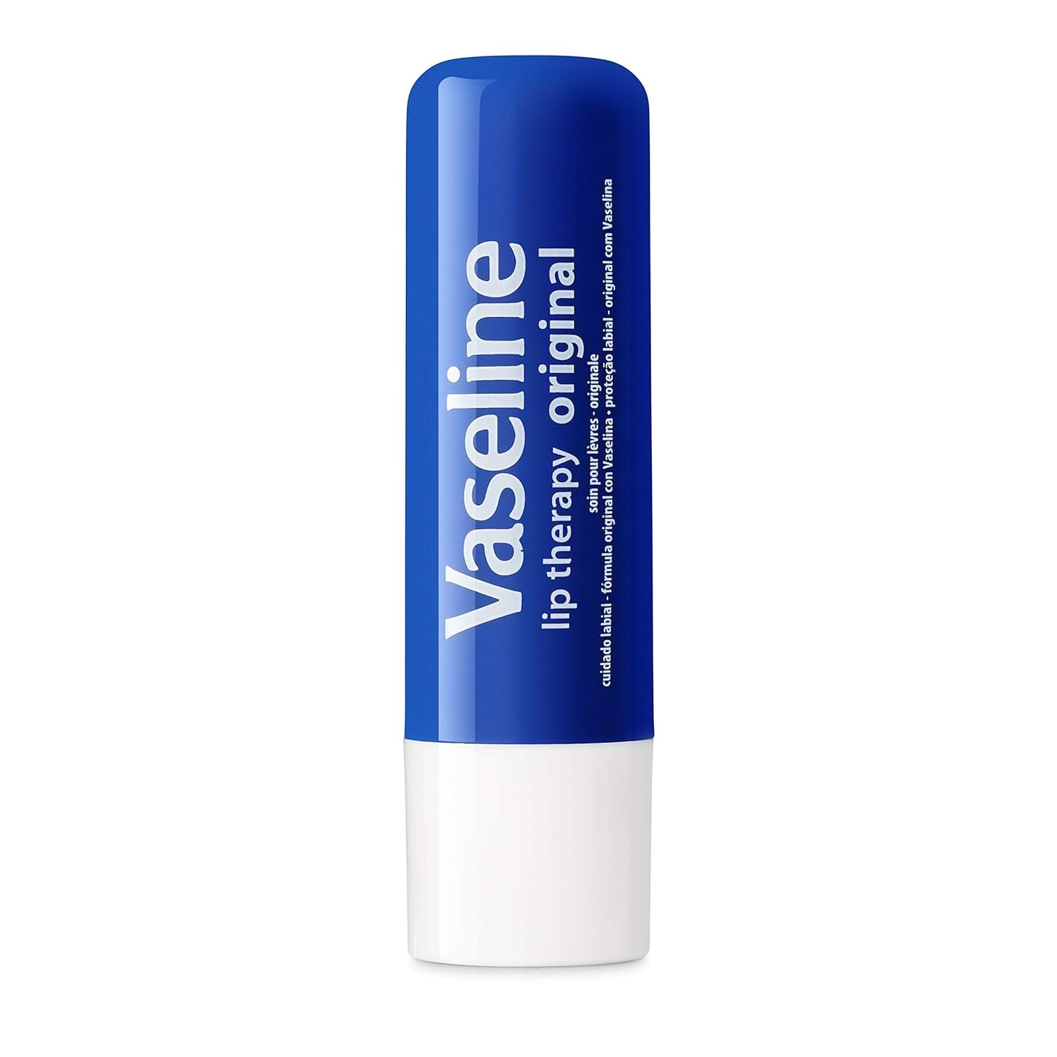 Vaseline Lip Therapy Care Original, Fast-Acting 0.16 Ounce (Pack of 4), White 