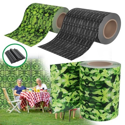 PVC Sichtschutz 35m 70m Streifen Doppelstabmatten Windschutz Zaunfolie mit Clips