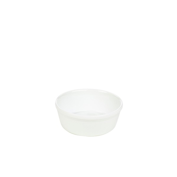 Genware Porcelain Round Pie Dish For Hotels Restaurants 14cm/ 5"" Pack of 6