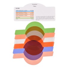 Colorful 24pcs Round Head Camera Flash Filters For Godox V1 Speedlight