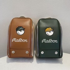 2026 New Malbon Golf Shoe Bag Top Handle Sports Toiletry Bag Brown/Green