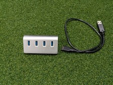 SABRENT 4 Port USB 3.0 Hub Silver/ White HB-MAC3