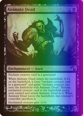 MTG Magic the Gathering Animate Dead (16/30) PDS Graveborn LP FOIL