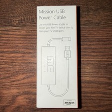 NEW Mission USB Power Cable for Fire Stick Amazon TV Eliminates AC Adapter MC45