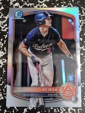 2025 Bowman Draft Chrome Ike Irish 🔥 COLLEGE VARIATION 🔥Orioles Auburn 📈🆙️⬆️