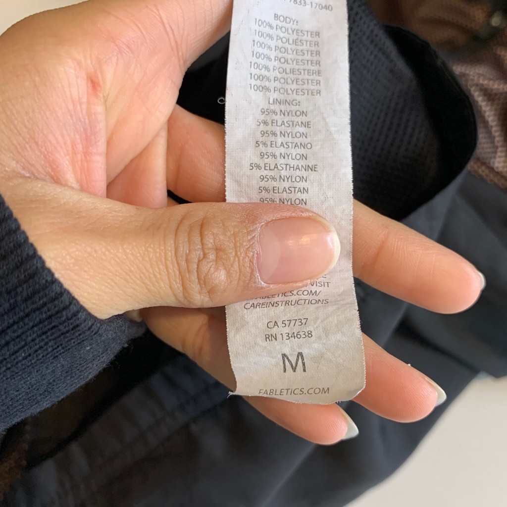 Fabletics Jacket Womens Medium Black Sable Demi L… - image 12