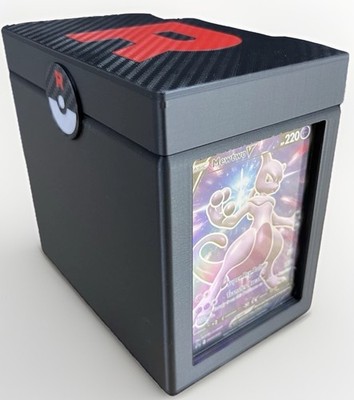 Pokemon Card Deck Box Storage l Team Rocket Collectors Chest l 3DPrinted