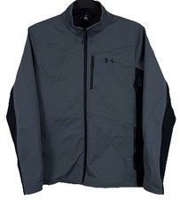 Under Armour Mens Storm ColdGear Infrared Shield Jacket XL Gray Full Zip UA