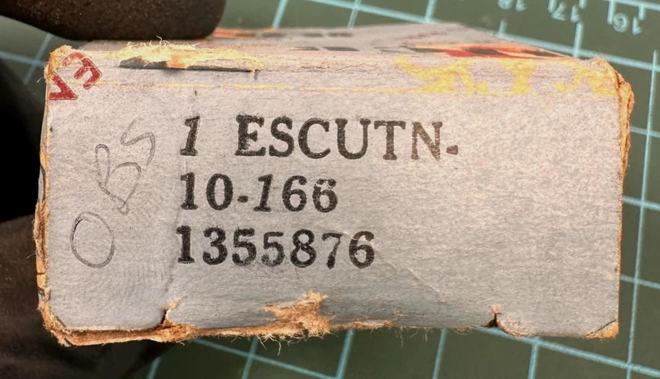 Interruptor limpiaparabrisas Buick OEM de colección Escutcheon bisel de tablero cromado 1355876 10.166 Nuevo de Lote Antiguo Foto 3 de 4
