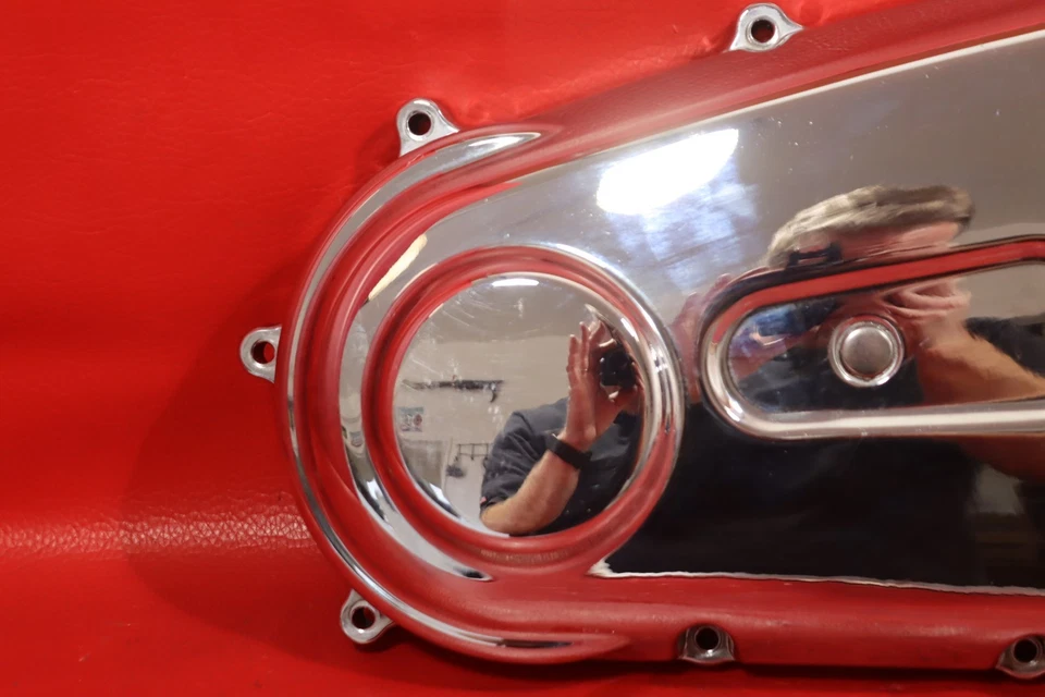 2007 HARLEY-DAVIDSON DYNA LOW RIDER FXDL PRIMARY COVER W/ DERBY INSPECTION COVER - Imagem 2 de 4