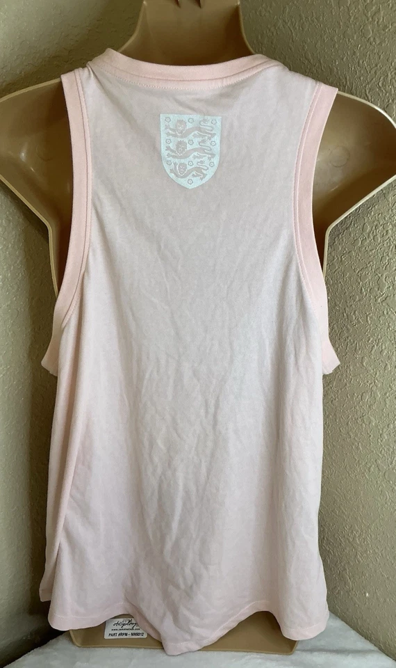 Camiseta sin mangas Dri-Fit de la selección nacional de fútbol de Inglaterra Nike para mujer, grande, rosa, nueva con etiquetas Foto 3 de 4